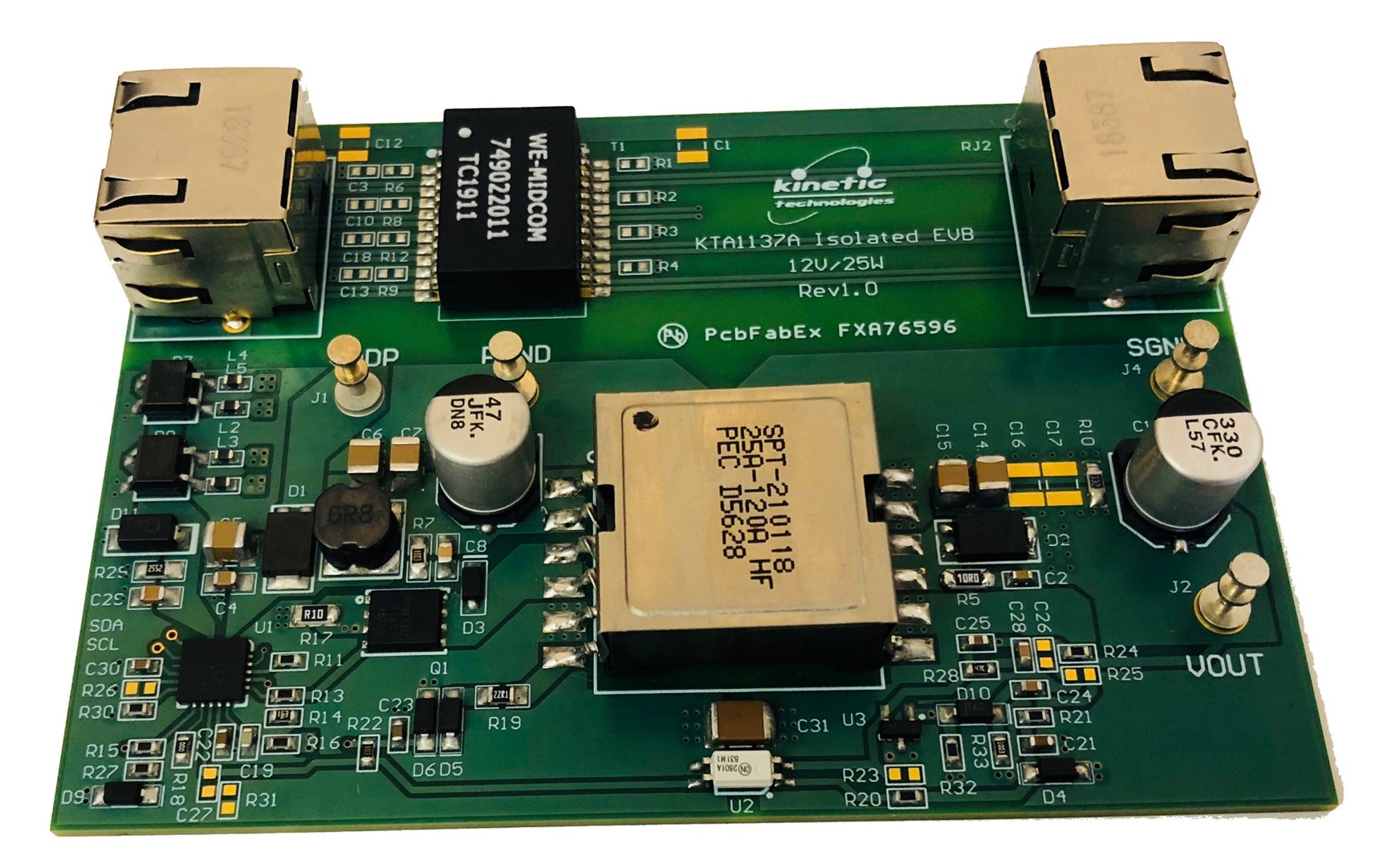 KTA1137A Eval Kit – IEEE 802.3at PoE PD with Integrated DC-DC